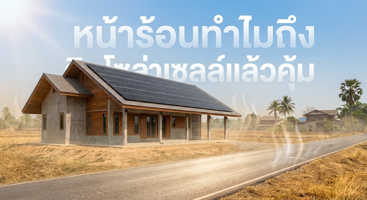 หน้าร้อนทำไมถึงติดโซล่าเซลล์แล้วคุ้ม? เอนีเทค (Aneetech) สุโขทัย มีคำตอบ พร้อมช่วยคุณลดค่าไฟแบบจัดเต็ม